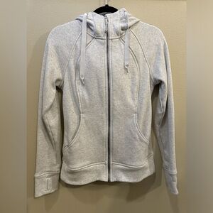 Lululemon Light Grey Heathered Scuba Hoodie size 6